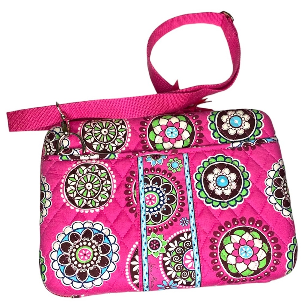 Vera Bradley Hard Shell Quilted Pink Geometric Patterned Travel Tablet Case